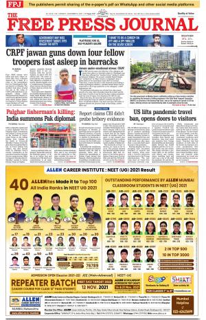 Free Press Journal Mumbai Edition Tue Nov