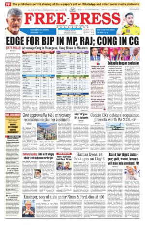 Free Press Journal Free Press Bhopal Epaper Edition Fri Dec