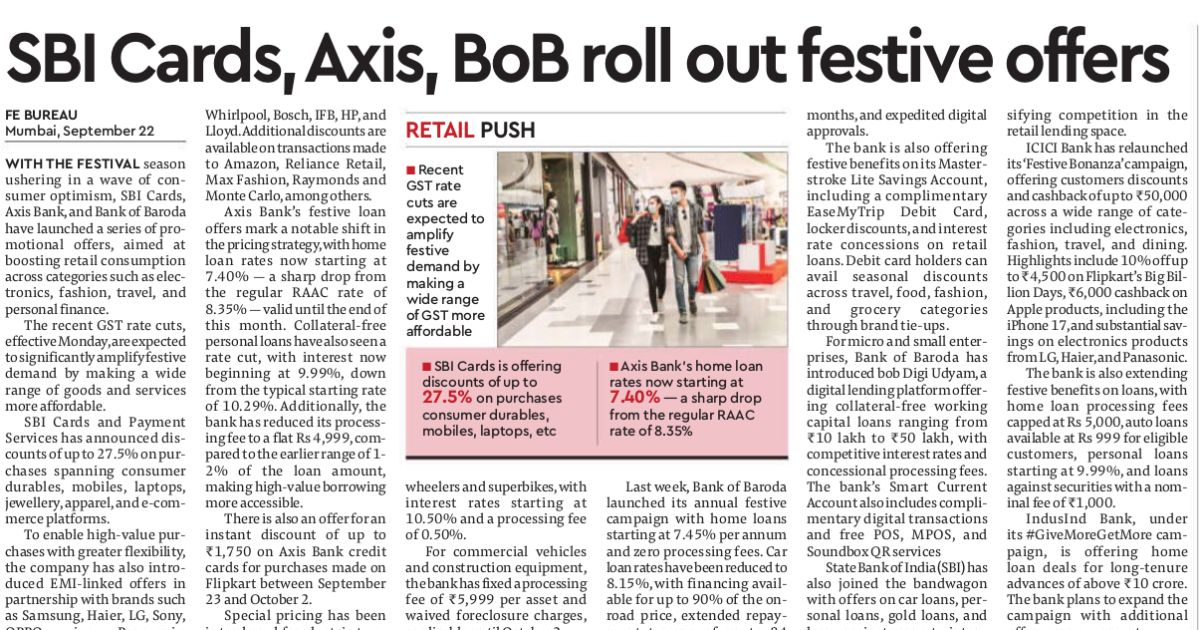 Clipping of Financial Express - Delhi