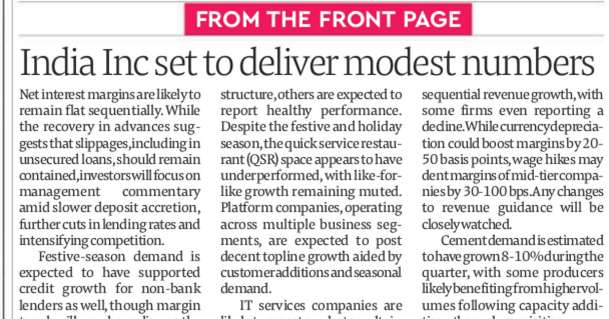 Clipping of Financial Express - Mumbai