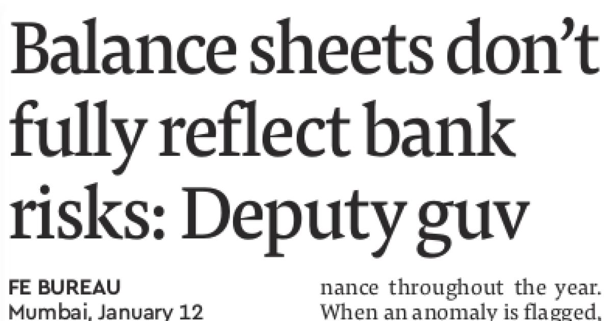 Clipping of Financial Express - Delhi