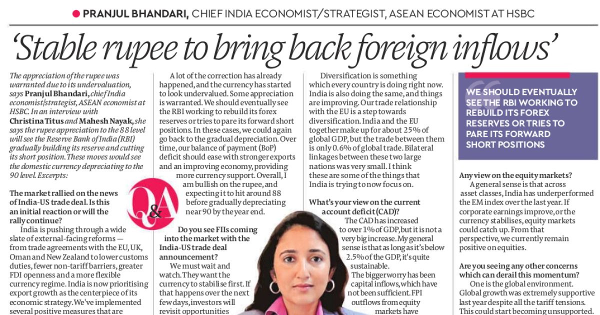 Clipping of Financial Express - Delhi