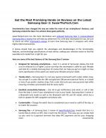 Get the Most Promising Hands on Reviews on the Latest Samsung Gear 2: IwearTheTech.Com