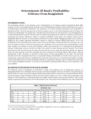 IJF-Feb12-Article5-DETERMINANTS OF BANK’S PROFITABILITY: EVIDENCE FROM BANGLADESH