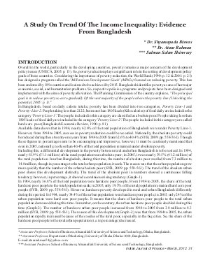 IJF-March12-Article4-A STUDY ON TREND OF THE INCOME INEQUALITY: EVIDENCE FROM BANGLADESH