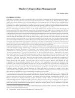 Prabandhan: Indian Journal of Management