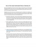 How to find Latest Fashionable Shoes in Berkeley CA