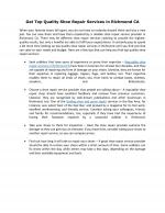 Get Top Quality Shoe Repair Services in Richmond CA