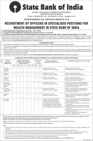 SBI SO Recruitment for 103 Posts, Graduates can apply at sbi.co.in 