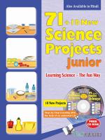 71+10 NEW SCIENCE PROJECT JUNIOR (Hindi) (WITH CD)