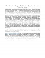 Best Oculoplastic Surgeon Can Make Your Eyes More Attractive Than Ever Before