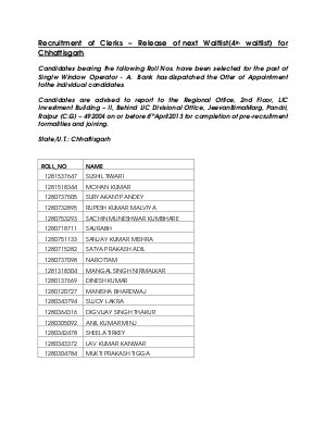 Interview Result Dena Bank Clerks