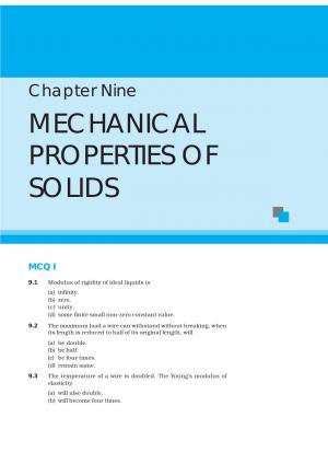 NCERT Exemplar Questions CBSE Class 11 Physics Chapter 9