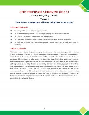 CBSE OTBA Class 9 Science 2017 Theme 1 (in English)