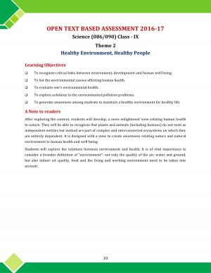 CBSE OTBA Class 9 Science 2017 Theme 2 (in English)