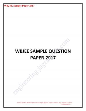WBJEE SAMPLE QUESTION PAPER_new