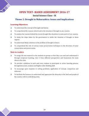 CBSE OTBA Class 9 Social Science 2017 Theme 2 in English