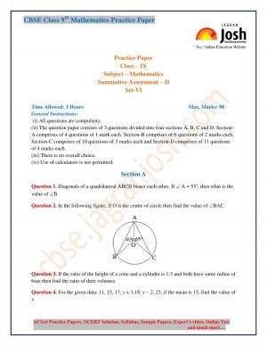 class 9 maths unsolved PP SA-2 (set-1) FINAL