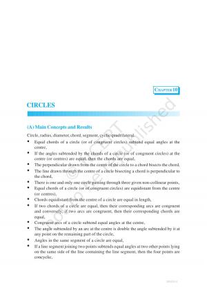 NCERT Exemplar CBSE Class 9 Chapter 10 Circles