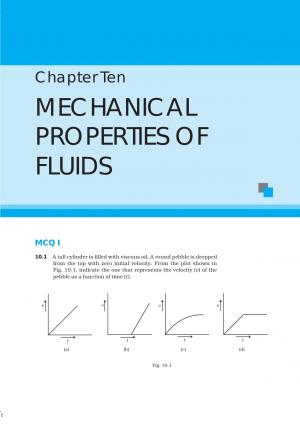 NCERT Exemplar CBSE Class 11 Chapter 10 Mechanical Properties of Fluids