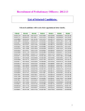 Andhra Bank Announced Final Results for Recruitment of Probationary Officers 2013 (PO Final Results 1st Wait List)