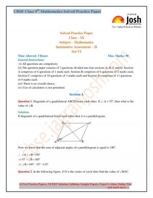 class 9 maths solved PP SA-2 (set-vi) FINAL