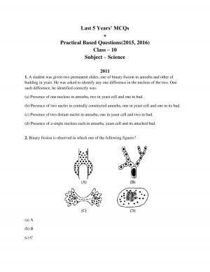 cbse class 10 science last five years' multiple choice questions