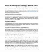 Explore the Outstanding Characteristics of Silicone Rubber Sheets: Rubber-Cal