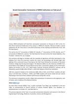 Grand Convocation Ceremonies of SRMS Institutions on February 8