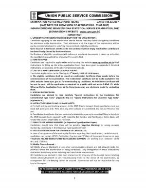 UPSC Indian Economic Service/Indian Statistical Service Examination 2017, Apply at upsc.gov.in