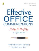 Effective Office Communications Noting And Drafting