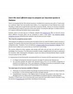 Learn the most efficient ways to compare car insurance quotes in Pakistan