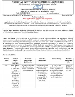 NIBG Recruitment 2017 for 04 Data Analyst & Other Posts 