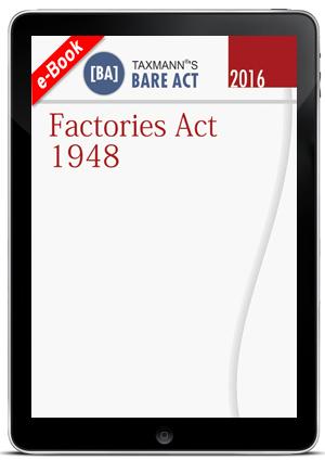 Factories Act 1948 with State Amendment