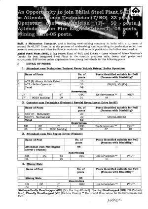 SAIL Recruitment 2017 for 91 Operator cum Technician & Other Posts