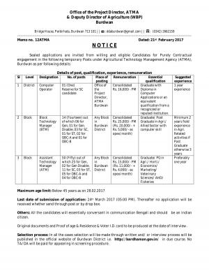 ATMA Recruitment 2017 for 65 Computer Operator and Other Posts