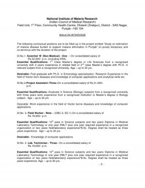 NIMR Recruitment 2017 for 18 Scientists, Field Workers and Other Posts