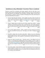  Guidelines to Buy Affordable Travertine Tiles in Louisiana