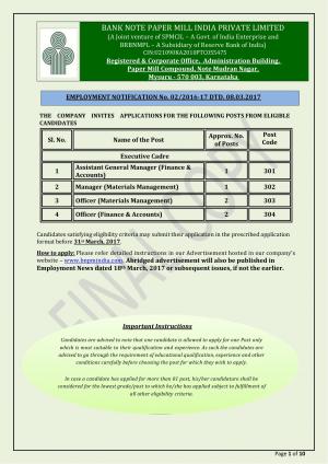 Job Opportunity at BNPM, Apply for 06 Assistant General Manager and Other Posts