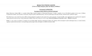 BEL Invited Applications for 6 Posts MMIC Design and MMIC Testing Professionals 