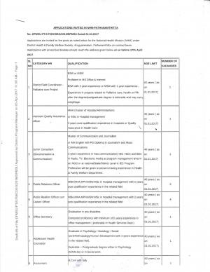 NHM Assam Recruitment 2017, Apply for 416 Rehabilitation Worker, Consultant and Other  