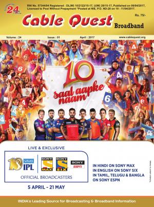 Cable Quest Broadband, April 2017 Issue