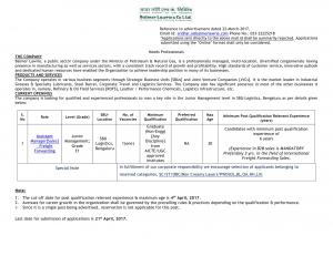 Assistant Manager (Sales-Freight Forwarding)