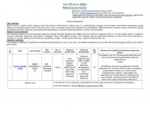 Senior Manager (SCM)