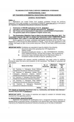 TELANGANA STATE PUBLIC SERVICE COMMISSION: HYDERABAD-1