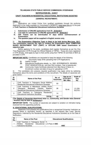 TELANGANA STATE PUBLIC SERVICE COMMISSION: HYDERABAD-2