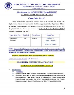 Laboratory Assistant