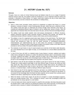 CBSE Class 11 History Syllabus 2017-18