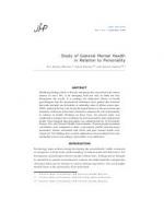 Study of General Mental Health in Relation to Personality by Nov Rattan Sharma, Ashok Sharma and Amrita Yadava