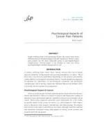 Psychological Aspects of Cancer Pain Patients by Baljit Singh